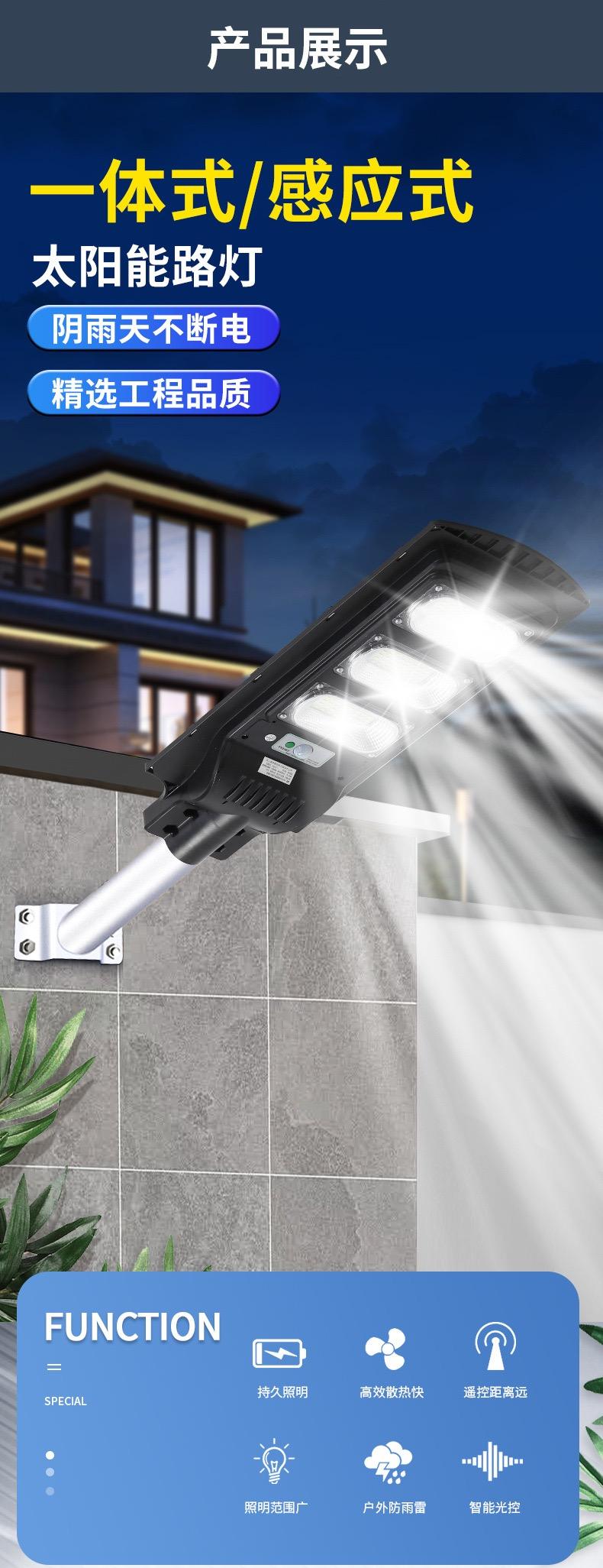 Human body sensing LED street light