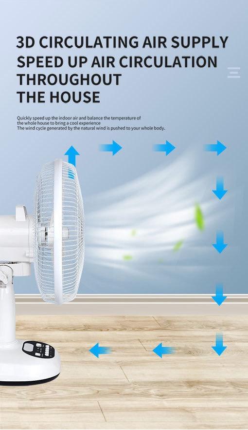 Household Solar Floor Fan
