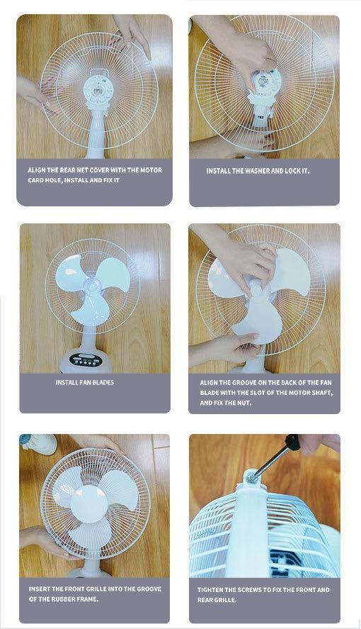 Household Solar Floor Fan