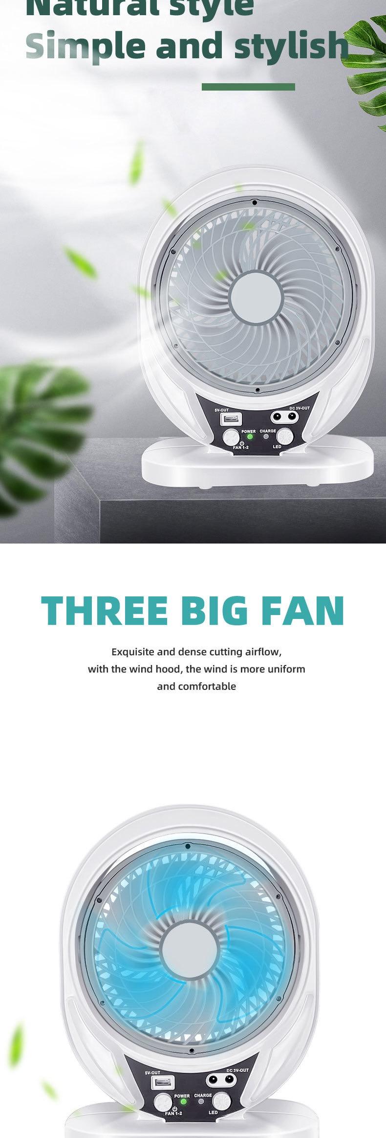 USB Charging Circulation Solar Fan
