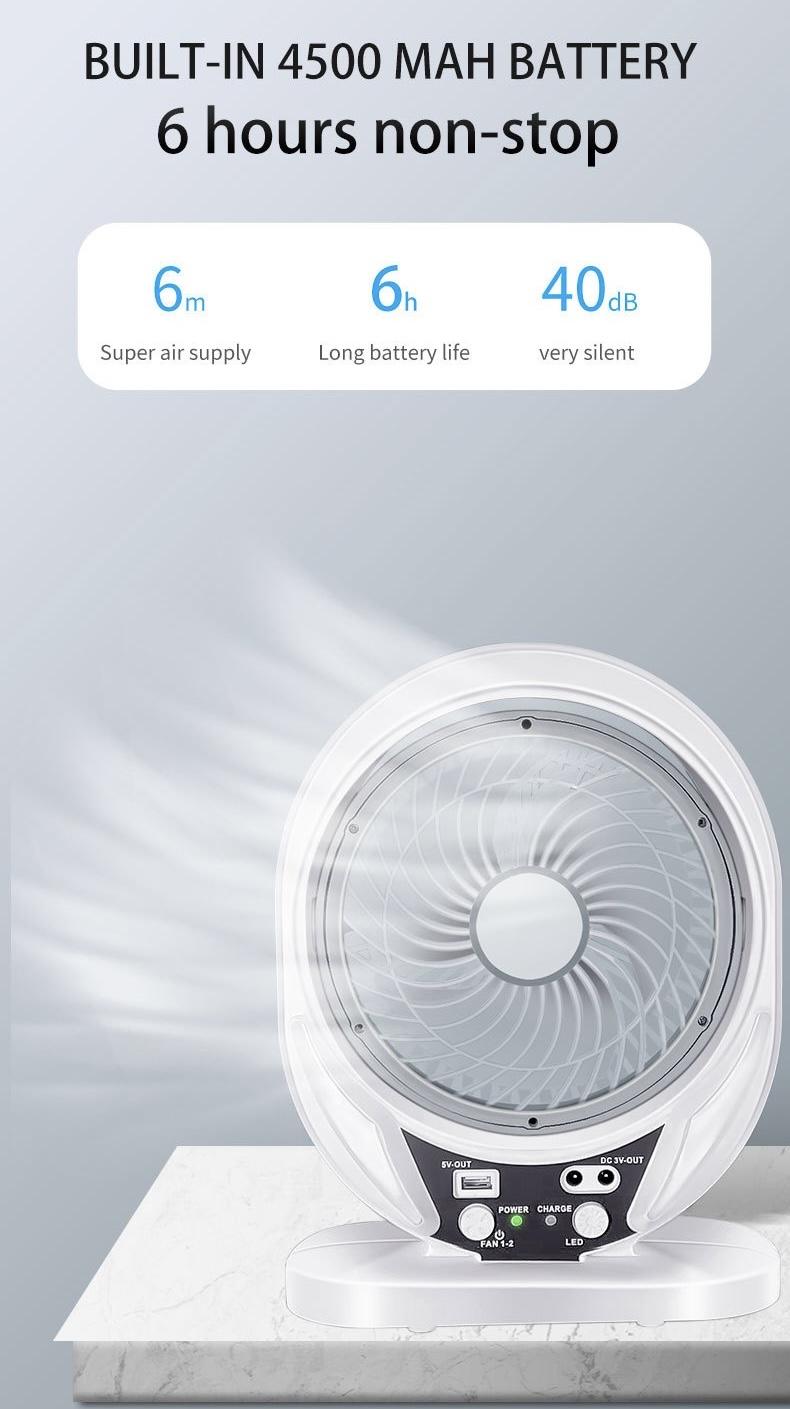 USB Charging Circulation Solar Fan