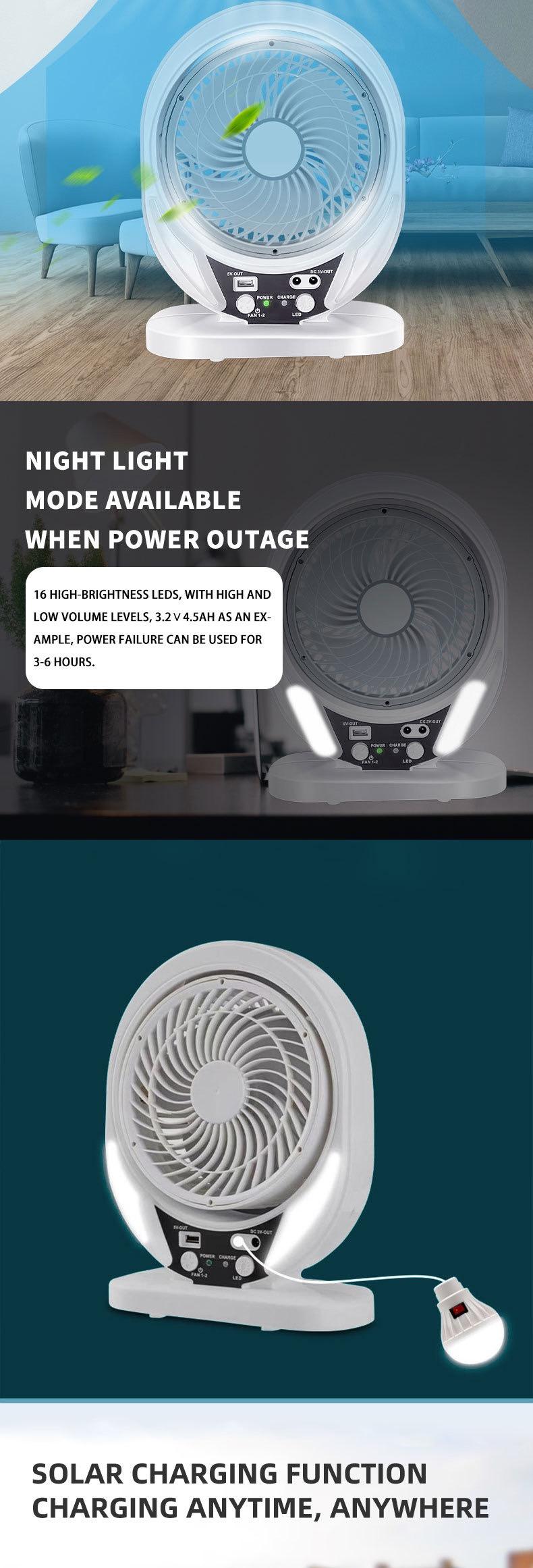 USB Charging Circulation Solar Fan