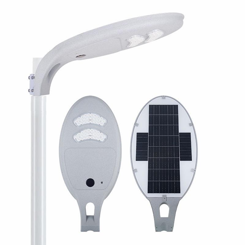 Outdoor integrated light-controlled human body sensing solar street light