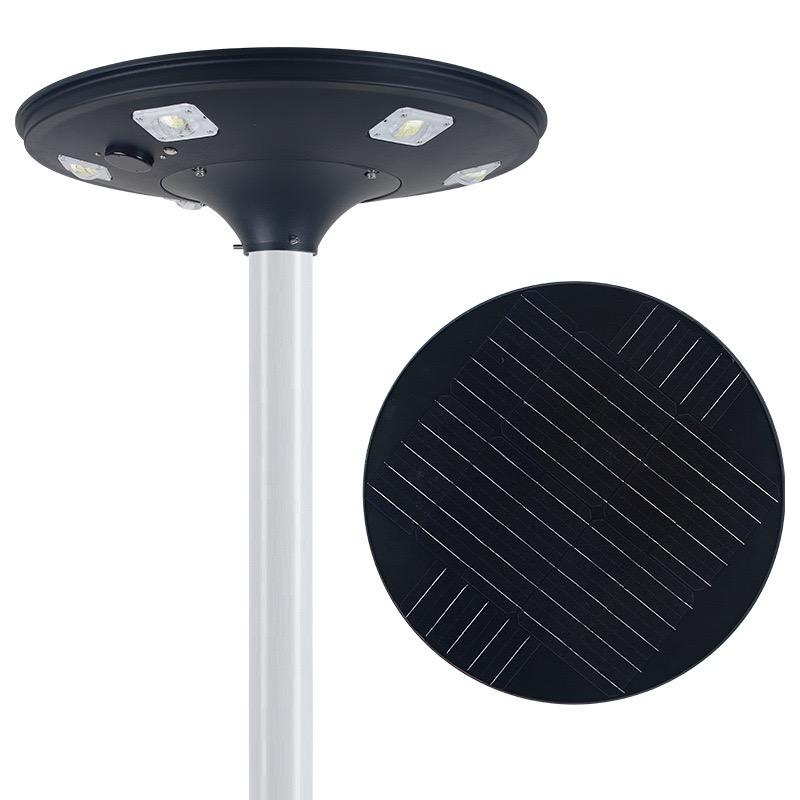 Outdoor integrated light-controlled human body sensing solar street light