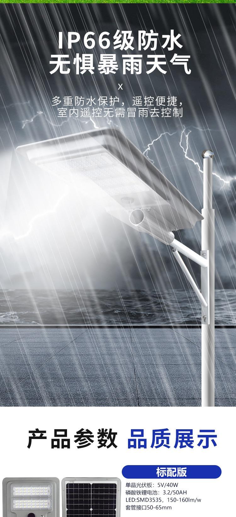 Outdoor integrated engineering module solar street light