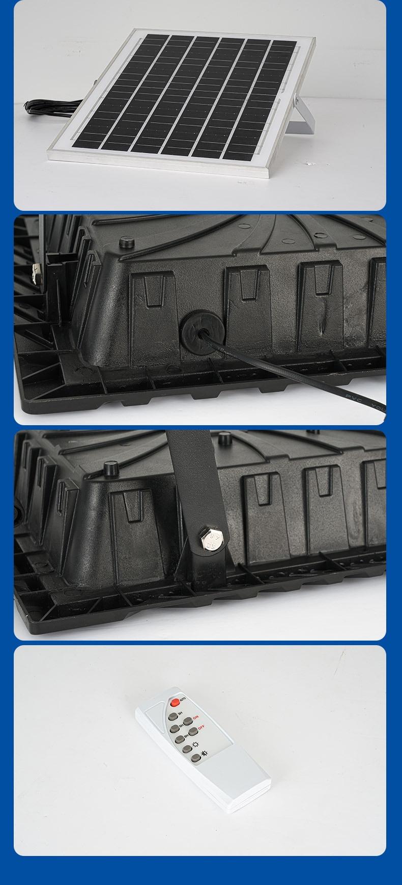 Split solar wall light