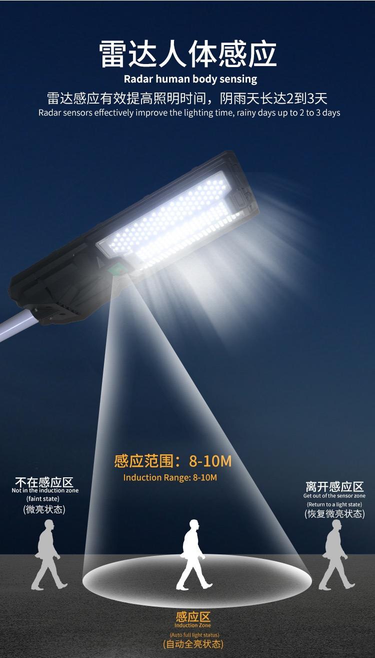 Solar high power integrated street light