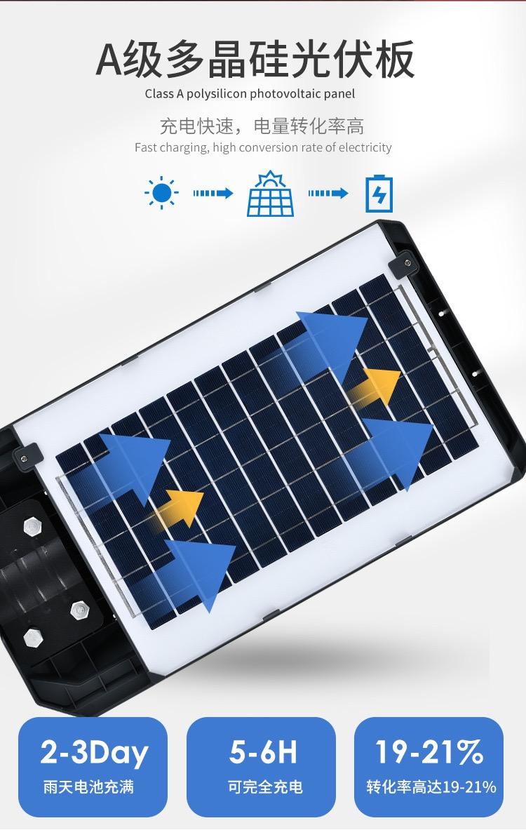 Solar high power integrated street light