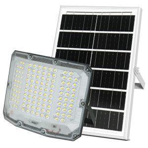 Outdoor solar curved floodlight