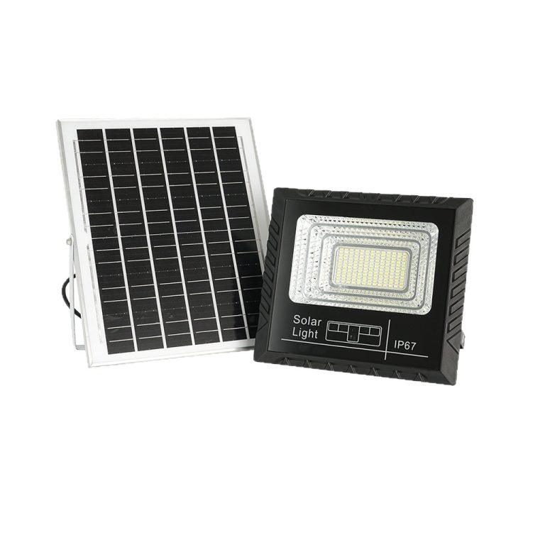 Split solar wall light