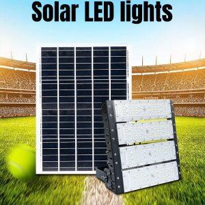 Outdoor solar high power floodlight