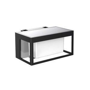 Solar wall light, sensor-activated courtyard light