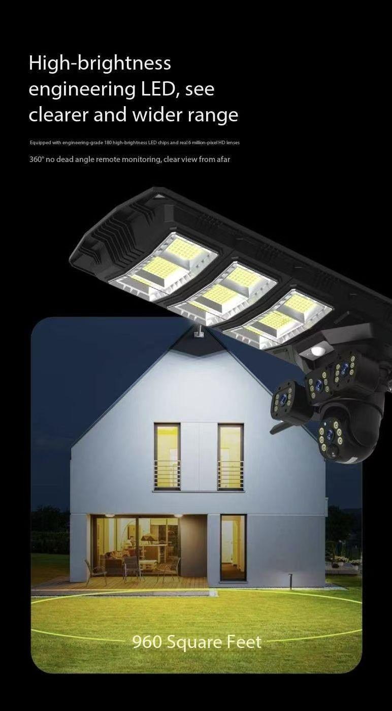 Solar-powered street light with 4G wireless monitoring